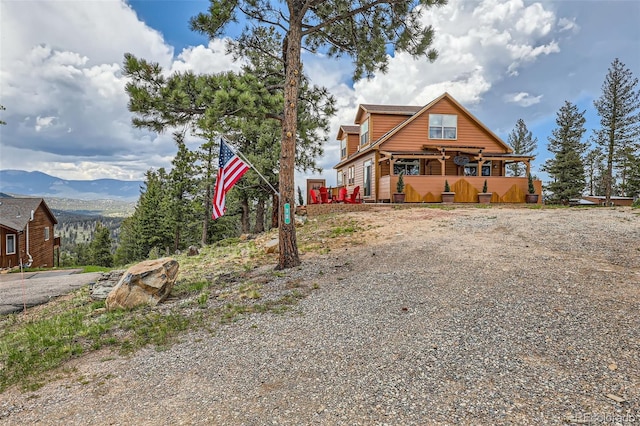 72 Hilltop Dr, Bailey, CO 80421 - rustic home with driveway