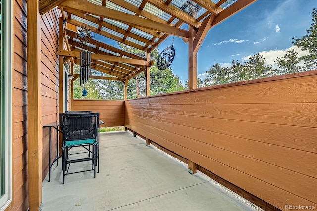 72 Hilltop Dr, Bailey, CO 80421 - view of patio / terrace featuring a pergola