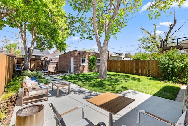 3332 N Vine St, Denver, CO 80205 - view of patio / terrace featuring an outbuilding