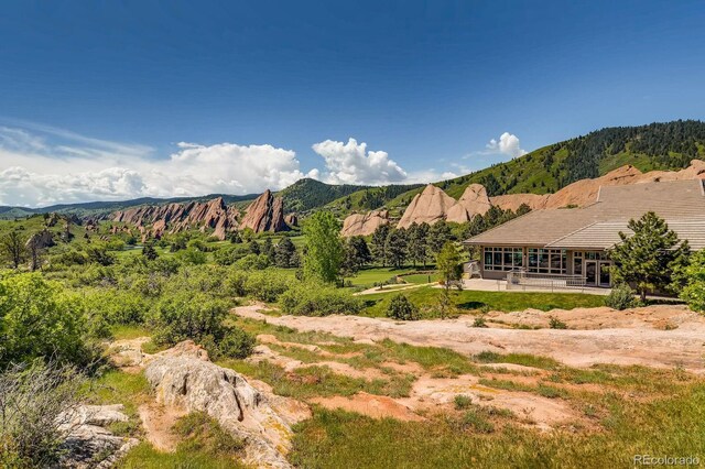 view of mountain feature
