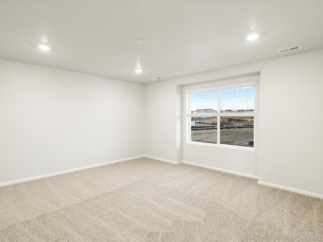 view of carpeted empty room