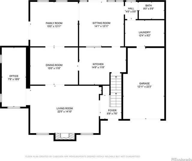629 Bellaire St, Denver, CO 80220 - view of floor plan / room layout
