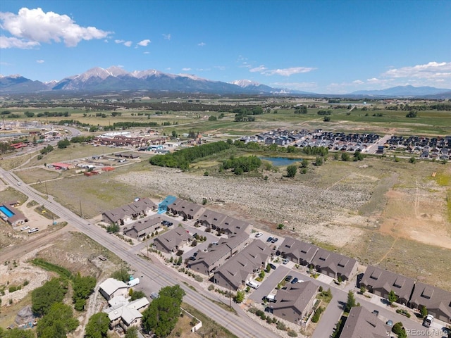 10497 Table Rock Ct, Poncha Springs, CO 81242 - aerial view of property's location with a mountain backdrop