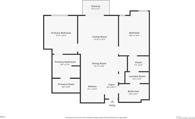 1700 N Emerson St Unit 305, Denver, CO 80218 - floor plan