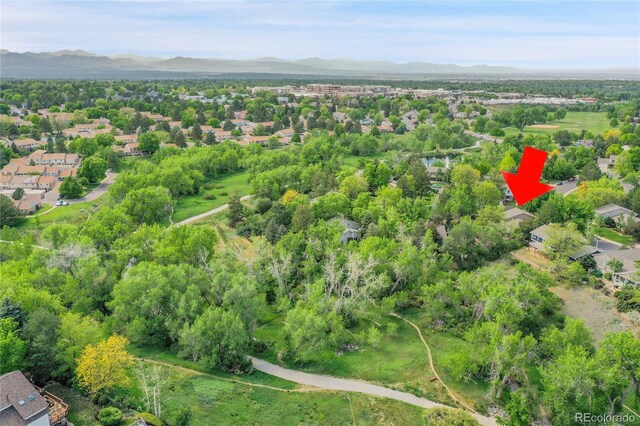 3014 E Fremont Dr, Centennial, CO 80122 - aerial perspective of suburban area with a mountainous background