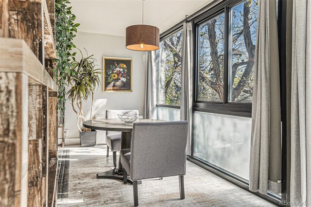 1050 N Corona St Unit 206, Denver, CO 80218 - dining space with wood finished floors