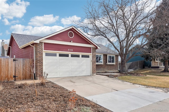 view of front of home featuring a garage