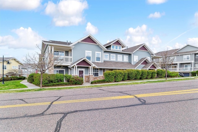 9311 Amison Cir Unit 201, Parker, CO 80134 - view of front of property featuring stone siding