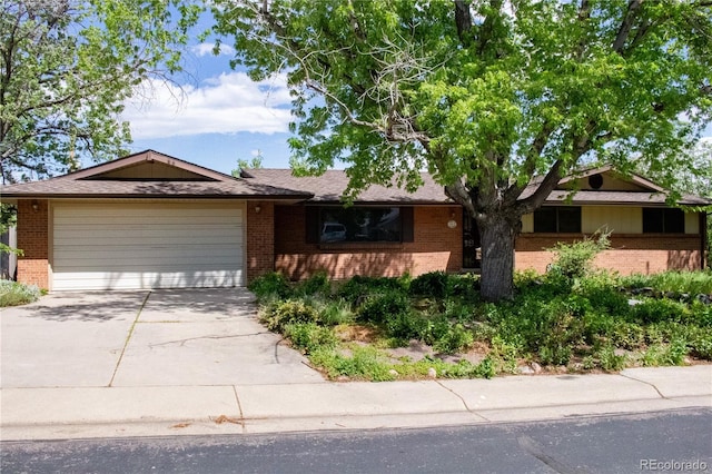 962 S Beech St, Lakewood, CO 80228 - ranch-style house with brick siding, a garage, and concrete driveway
