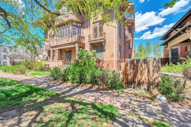 exterior space with fence