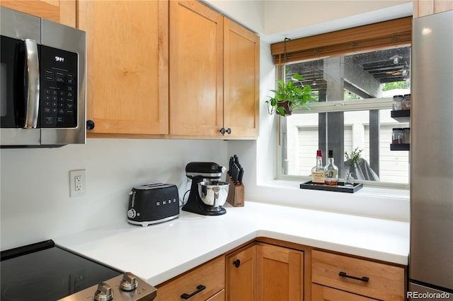 kitchen with stainless steel appliances