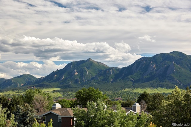 view of mountain feature