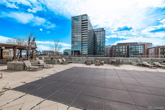 1700 Bassett St Unit 820, Denver, CO 80202 - view of pool with a patio and a view of city