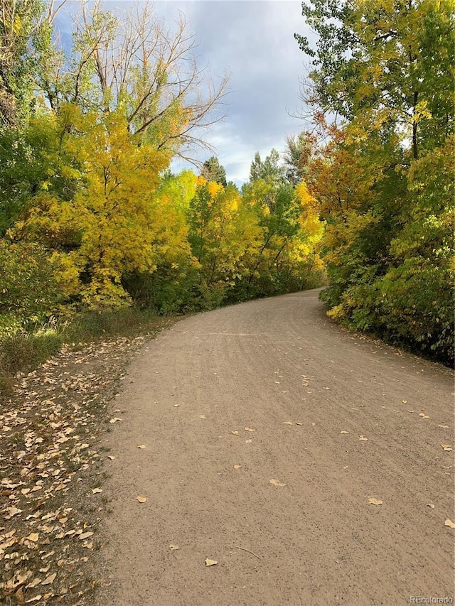 view of road