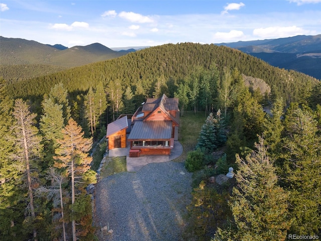 1000 Rangeview Ct, Black Hawk, CO 80422 - view from above of property featuring a mountainous background
