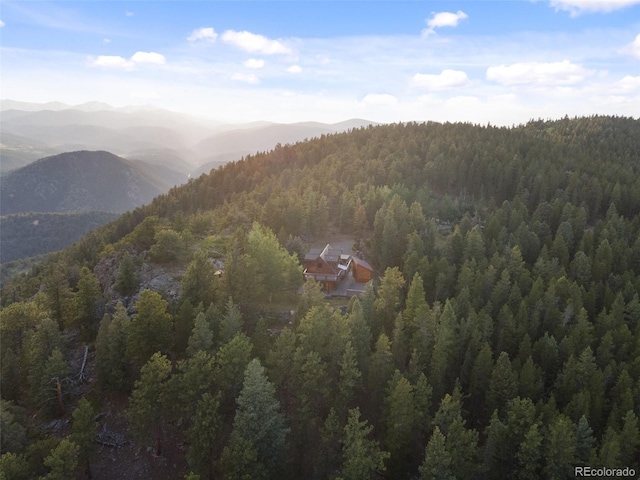 1000 Rangeview Ct, Black Hawk, CO 80422 - view of mountain backdrop featuring a heavily wooded area
