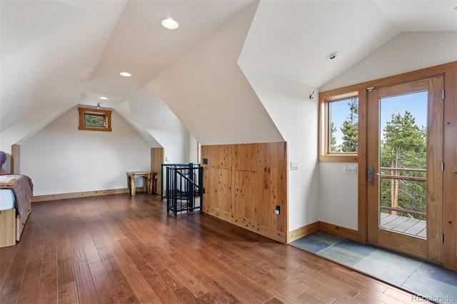 1000 Rangeview Ct, Black Hawk, CO 80422 - bonus room with vaulted ceiling, wood finished floors, and recessed lighting