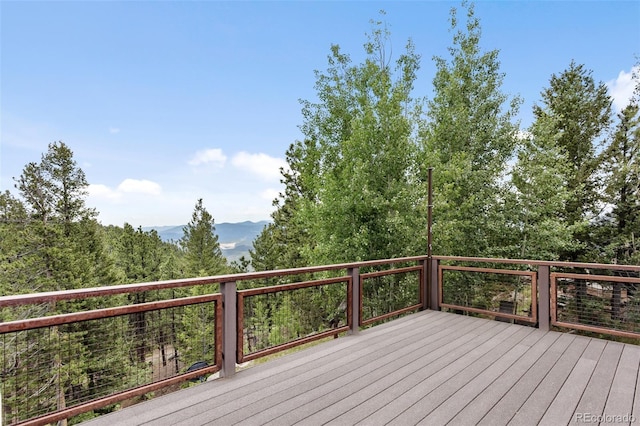 1000 Rangeview Ct, Black Hawk, CO 80422 - wooden terrace with a mountain view