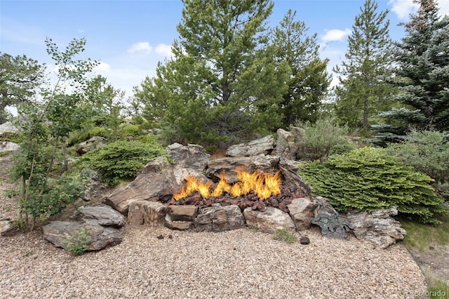 1000 Rangeview Ct, Black Hawk, CO 80422 - exterior view of an outdoor fire pit