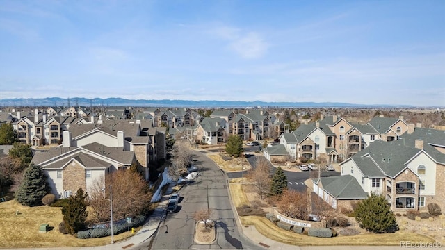 bird's eye view featuring a residential view