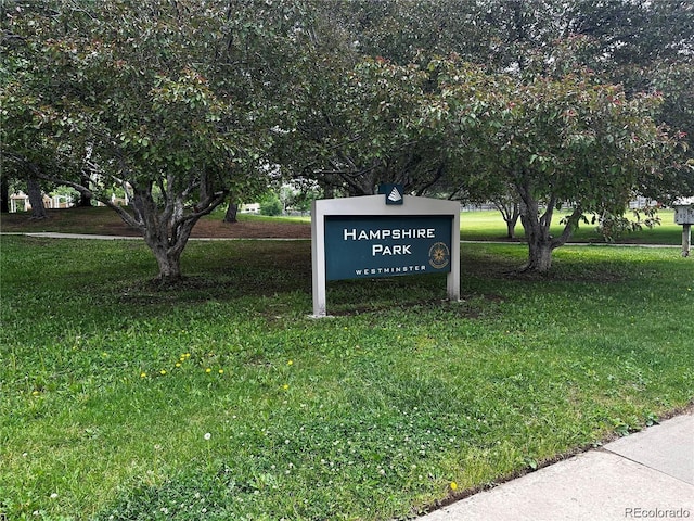 10397 Yates Ct, Westminster, CO 80031 - community / neighborhood sign with a lawn
