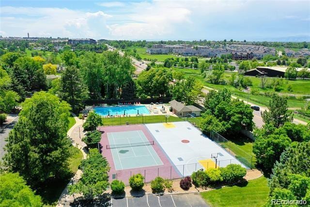 10397 Yates Ct, Westminster, CO 80031 - bird's eye view of a pool area