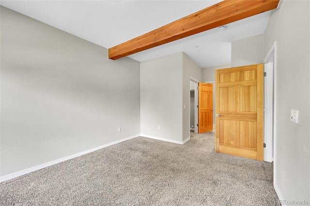 5220 Boardwalk Dr Unit A14, Fort Collins, CO 80525 - unfurnished room with carpet and beamed ceiling