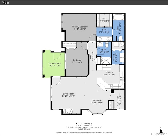 5220 Boardwalk Dr Unit A14, Fort Collins, CO 80525 - view of floor plan / room layout