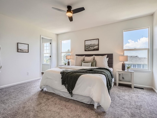 21770 Mount Elbert Pl, Parker, CO 80138 - bedroom with carpet flooring and a ceiling fan