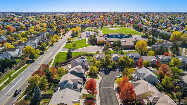 birds eye view of property