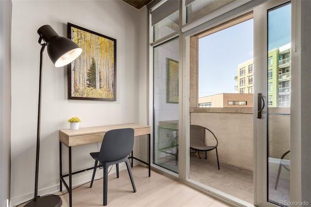 1700 Bassett St Unit 409, Denver, CO 80202 - office area featuring wood finished floors