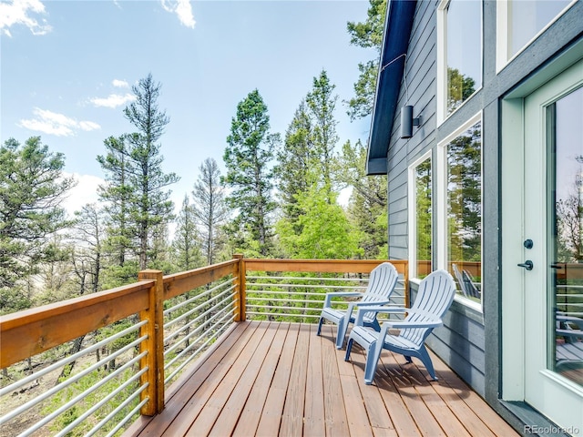 2946 Middle Fork Vis, Fairplay, CO 80440 - view of wooden deck