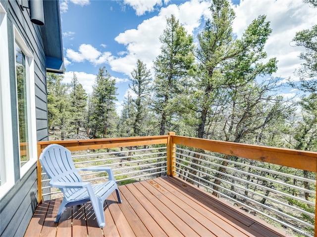 2946 Middle Fork Vis, Fairplay, CO 80440 - view of deck