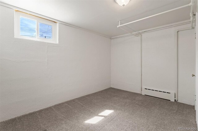 1638 N Foote Ave, Colorado Springs, CO 80909 - interior space with a baseboard heating unit and carpet