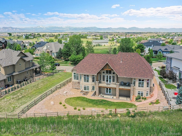 2131 Driver Ln, Erie, CO 80516 - aerial view of residential area with mountains