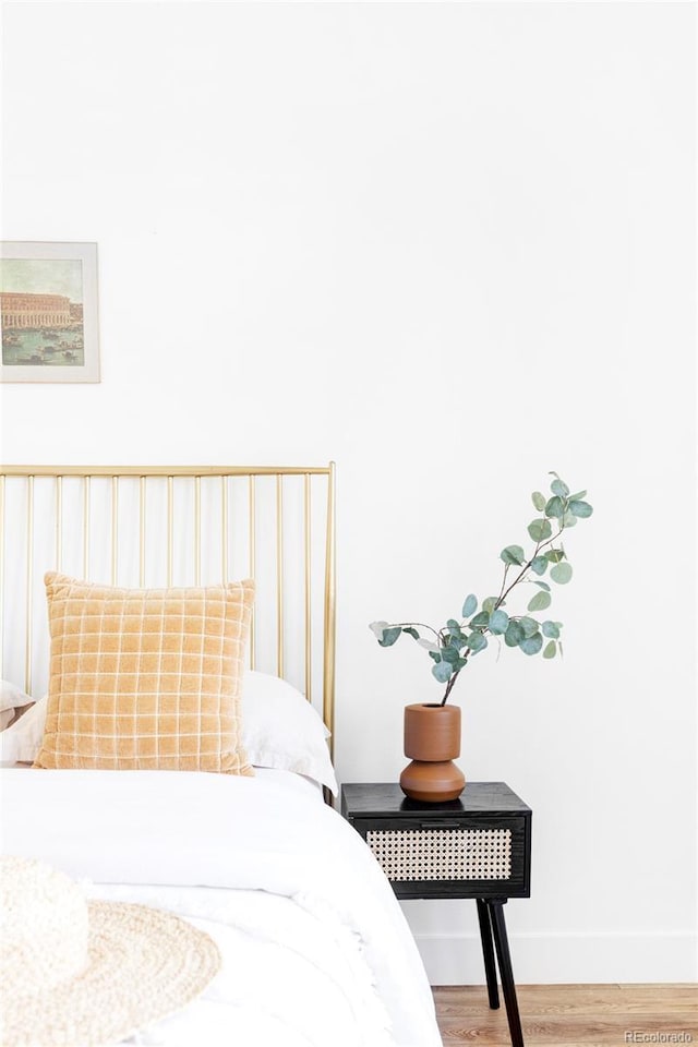 bedroom featuring light hardwood / wood-style flooring