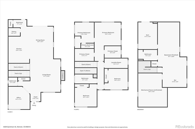 4220 Quitman St, Denver, CO 80212 - view of property floor plan