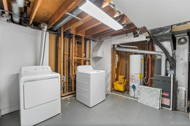 12829 E Nevada Ave, Aurora, CO 80012 - unfinished below grade area with water heater and washer and clothes dryer