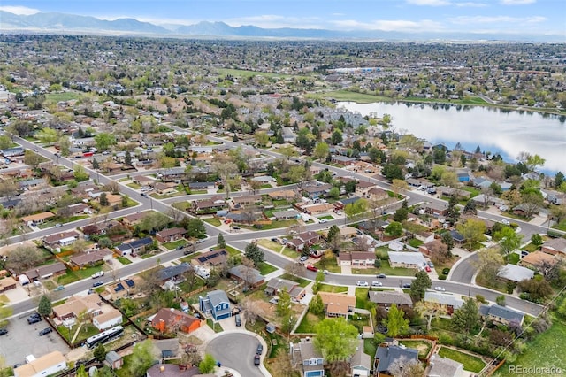 4544 W 65th Ave, Arvada, CO 80003 - aerial view featuring a water and mountain view and a residential view