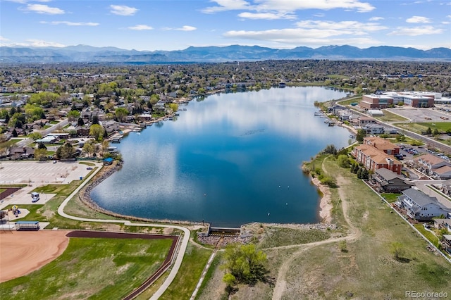 4544 W 65th Ave, Arvada, CO 80003 - drone / aerial view with a water and mountain view