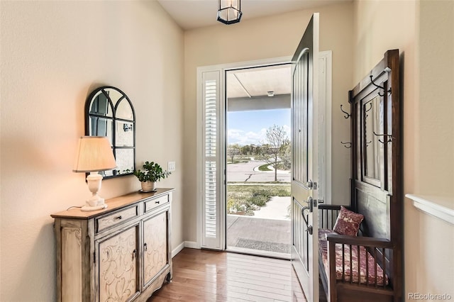 16550 Antero Cir, Broomfield, CO 80023 - entryway with wood finished floors and baseboards