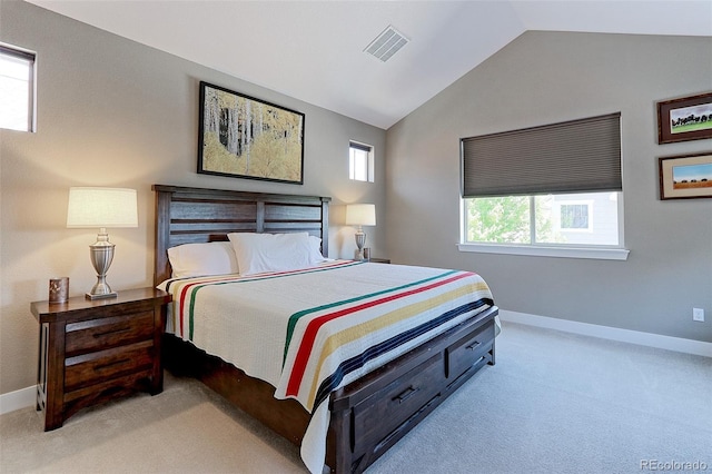 13713 Raritan Ln, Broomfield, CO 80023 - carpeted bedroom featuring vaulted ceiling and baseboards
