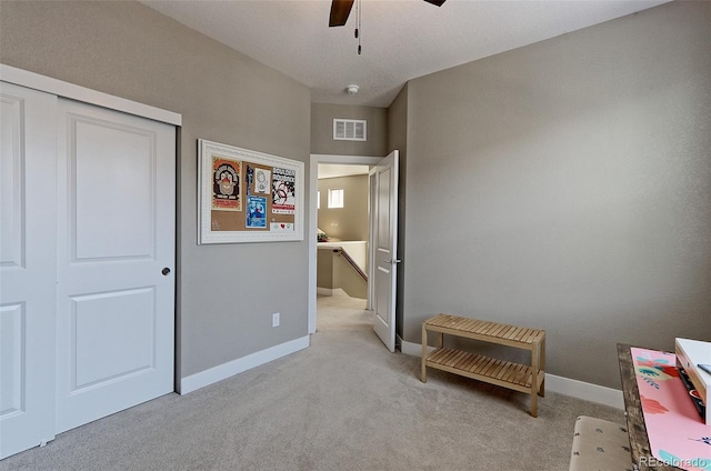 13713 Raritan Ln, Broomfield, CO 80023 - bedroom with light carpet and ceiling fan