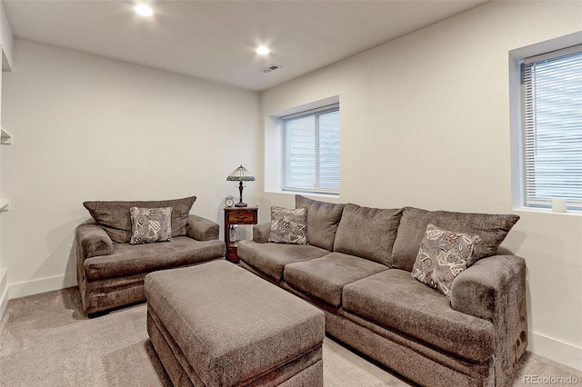13713 Raritan Ln, Broomfield, CO 80023 - living area with plenty of natural light, light colored carpet, and recessed lighting