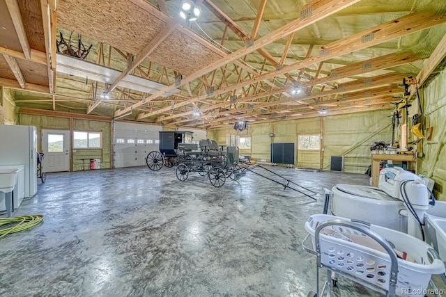 1625 Black Cloud Cir, Westcliffe, CO 81252 - garage featuring freestanding refrigerator