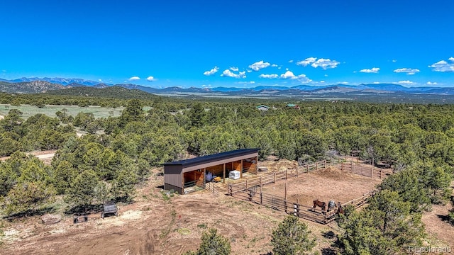 1625 Black Cloud Cir, Westcliffe, CO 81252 - bird's eye view of a forest and a mountainous background