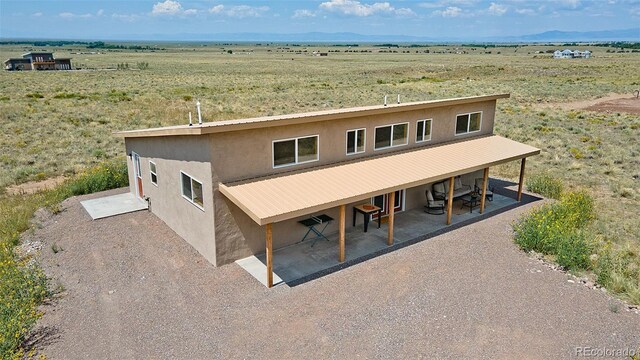 drone / aerial view with a rural view