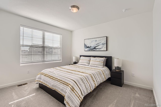 bedroom with carpet floors