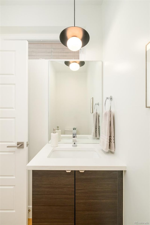 bathroom featuring vanity