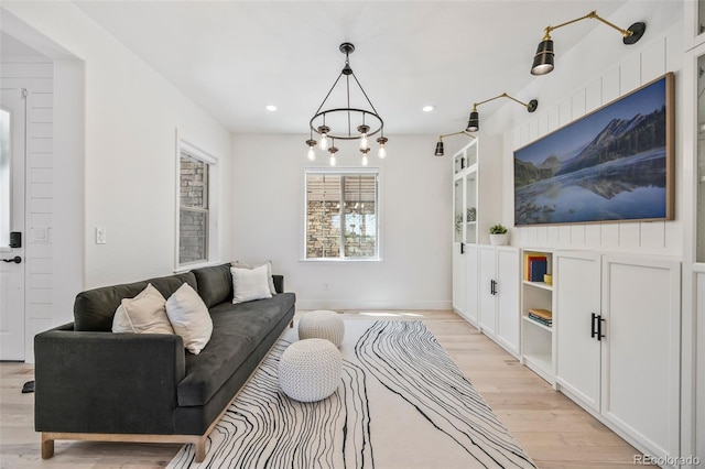 10757 Timberdash Ave, Highlands Ranch, CO 80126 - living area with light wood-style flooring and recessed lighting